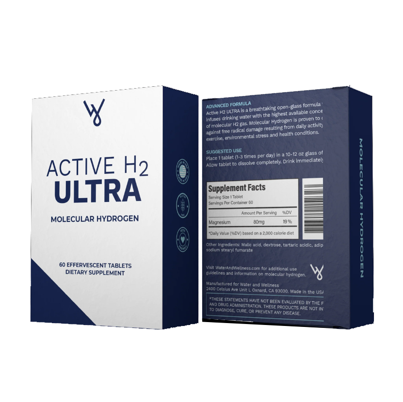 Best Value Active H2 ULTRA Molecular Hydrogen Tablets WaterAndWellness