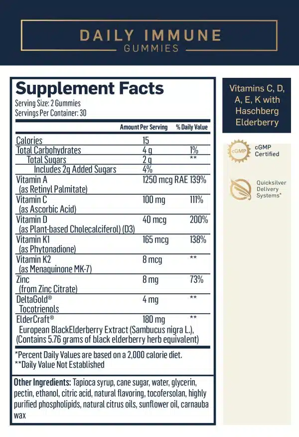 Quicksilver Scientific Daily Immune Gummies