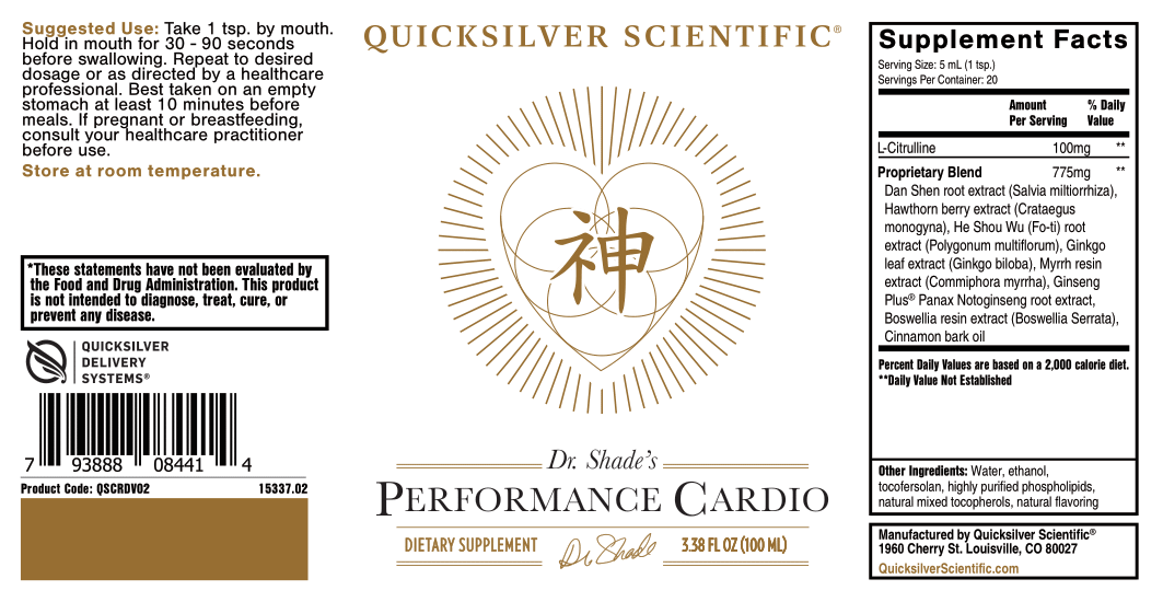 Quicksilver Scientific Performance Cardio+