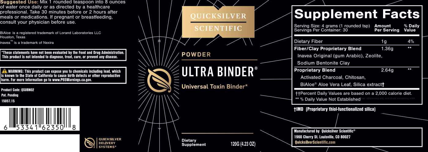 Quicksilver Scientific Ultra Binder® Universal Toxin Binder (powder)