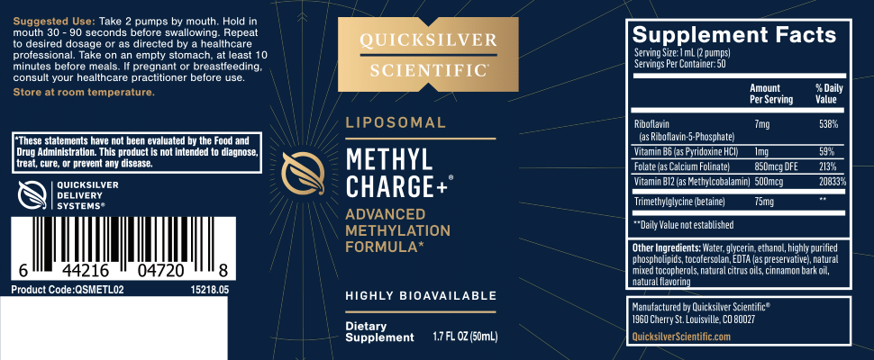Quicksilver Scientific Methyl Charge+™