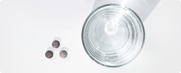 Hydrogen Tablets and Water Glass