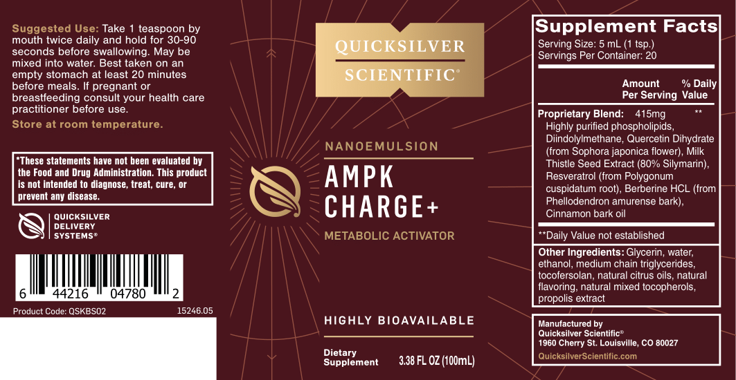 
                  
                    Quicksilver Scientific AMPK Charge+™
                  
                