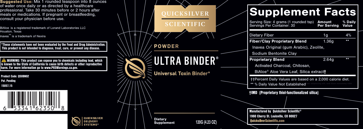 
                  
                    Quicksilver Scientific Ultra Binder® Universal Toxin Binder (powder)
                  
                