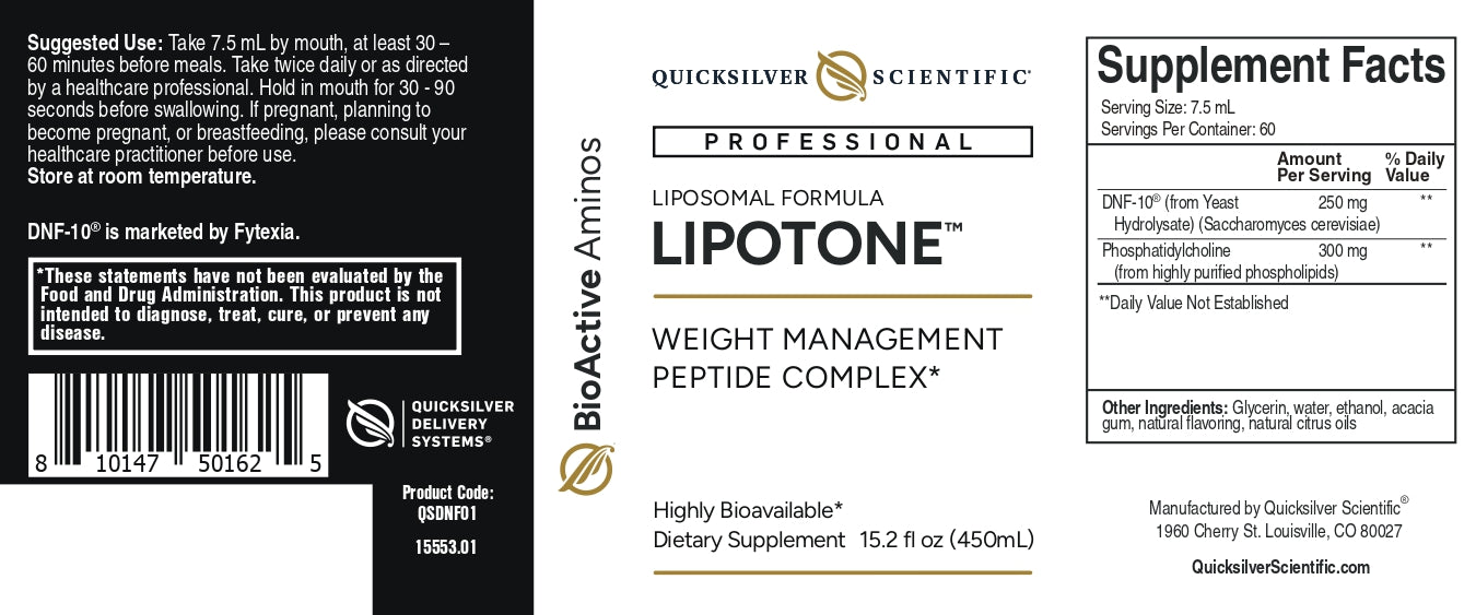 
                  
                    Quicksilver Scientific Lipotone 45mL
                  
                