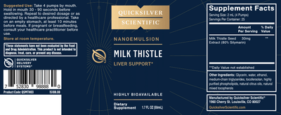 Quicksilver Scientific Nanoemulsified Milk Thistle (50 mL)