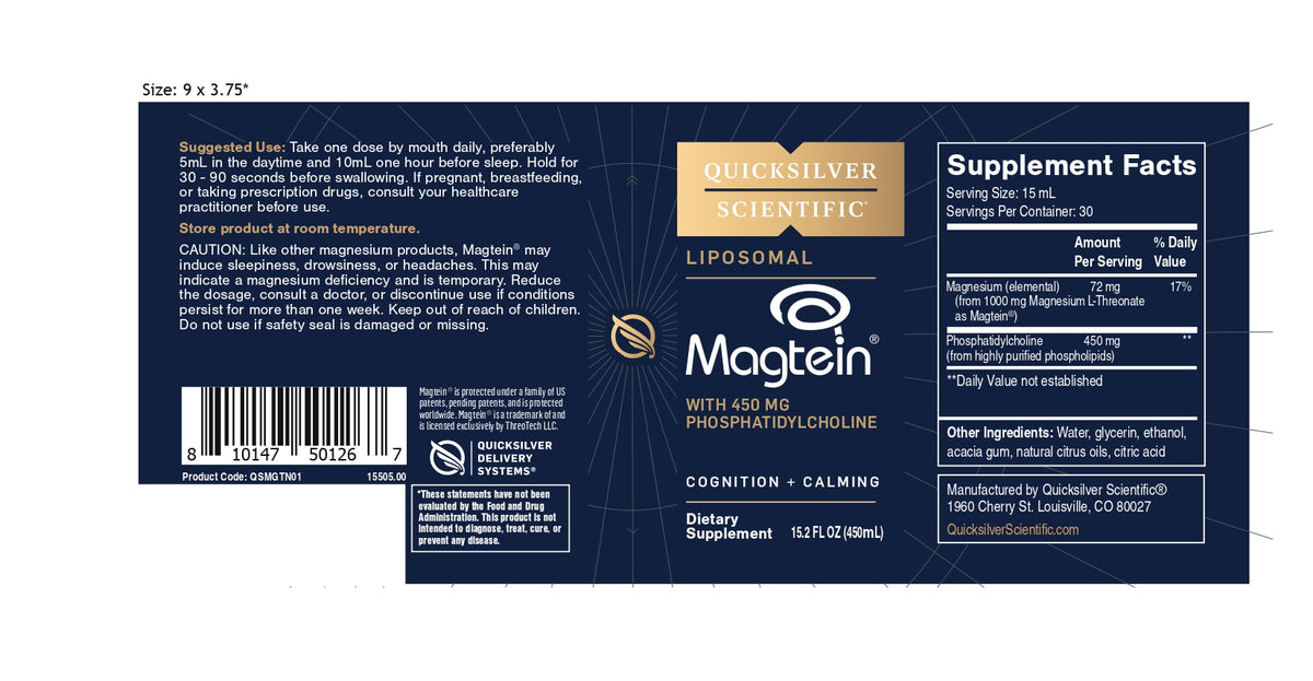 Quicksilver Liposomal Magtein | Water & Wellness – WaterAndWellness