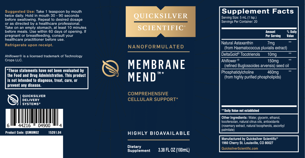 
                  
                    Quicksilver Scientific Membrane Mend 100ml
                  
                