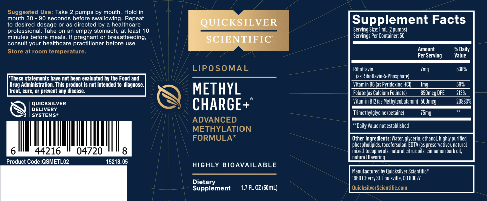 
                  
                    Quicksilver Scientific Methyl Charge+™
                  
                