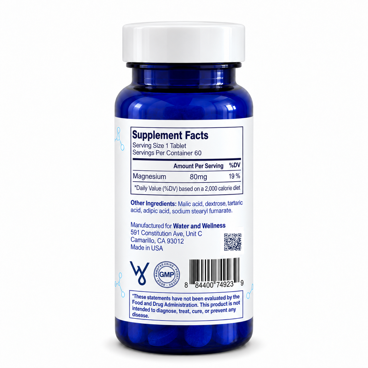 
                  
                    Active H2 Ultra Unflavored 60ct bottle — right view
                  
                