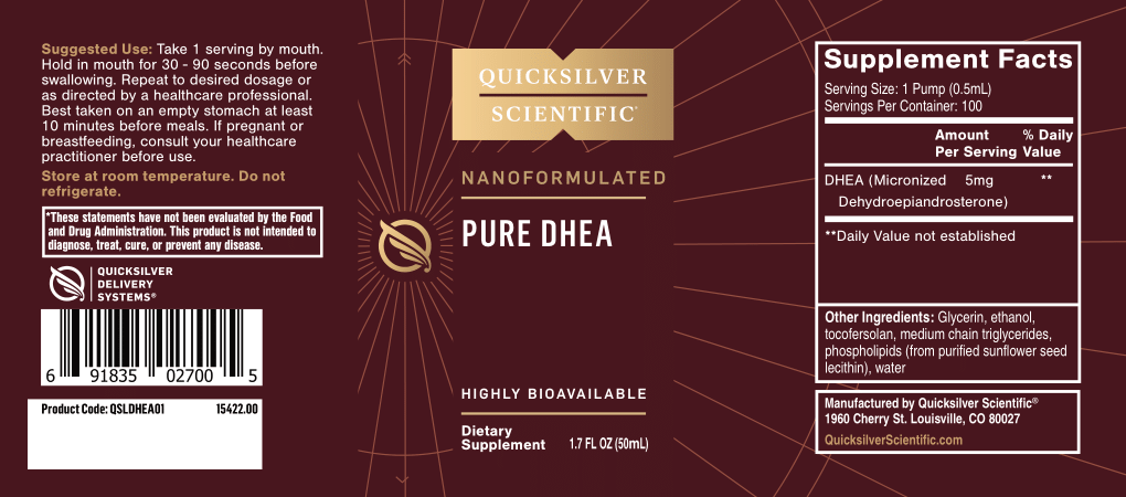 
                  
                    Quicksilver Scientific Pure DHEA – 50mL
                  
                