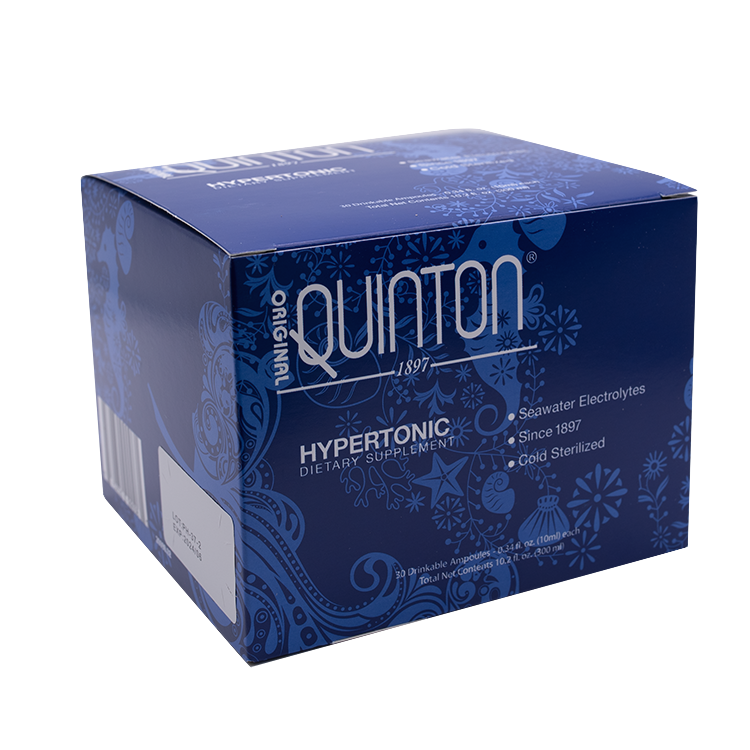 Original Quinton® Hypertonic 3.3 Ampoules, 30 drinkable glass ampoules